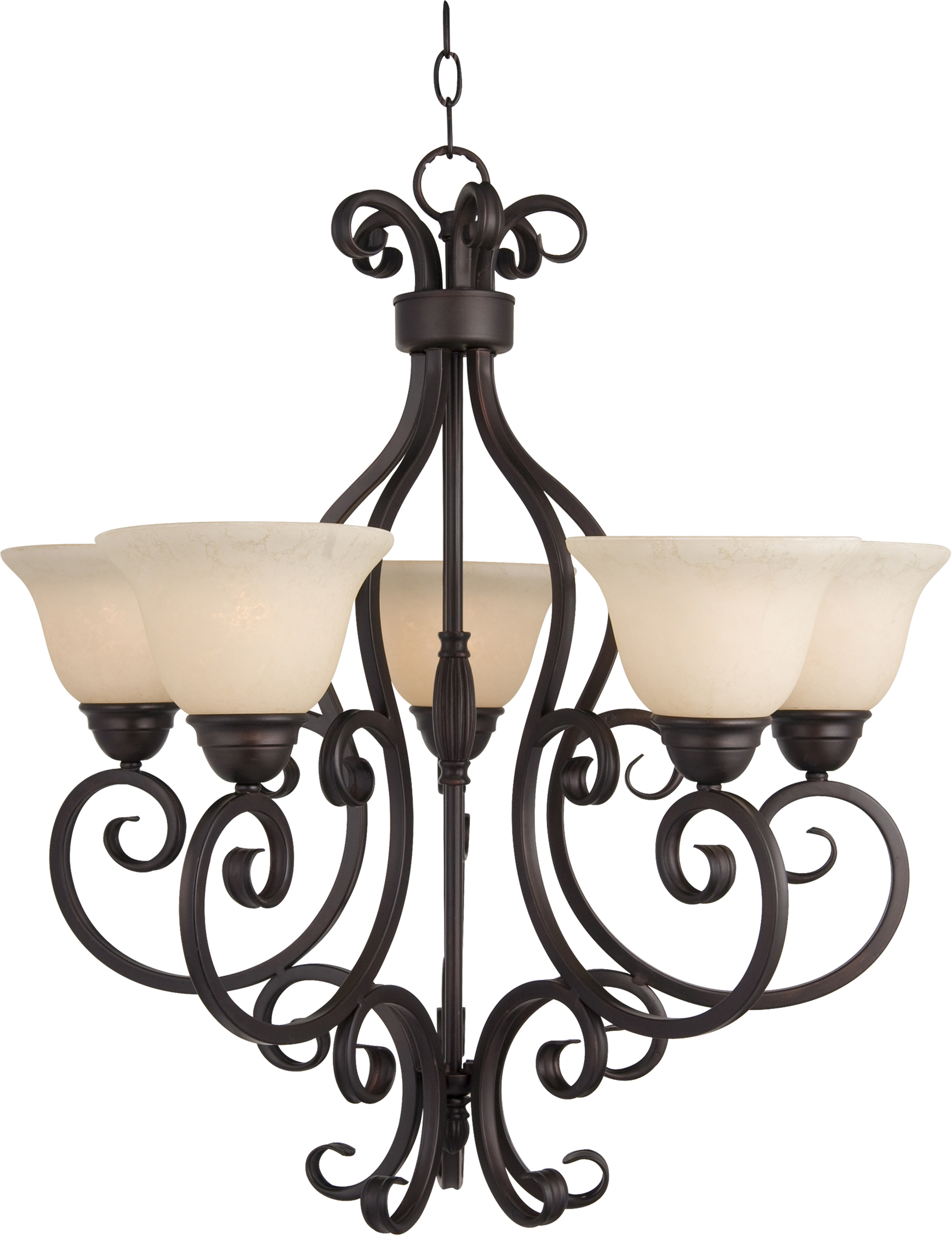 Manor 5 Light Chandelier Single Tier Chandelier Maxim Lighting
