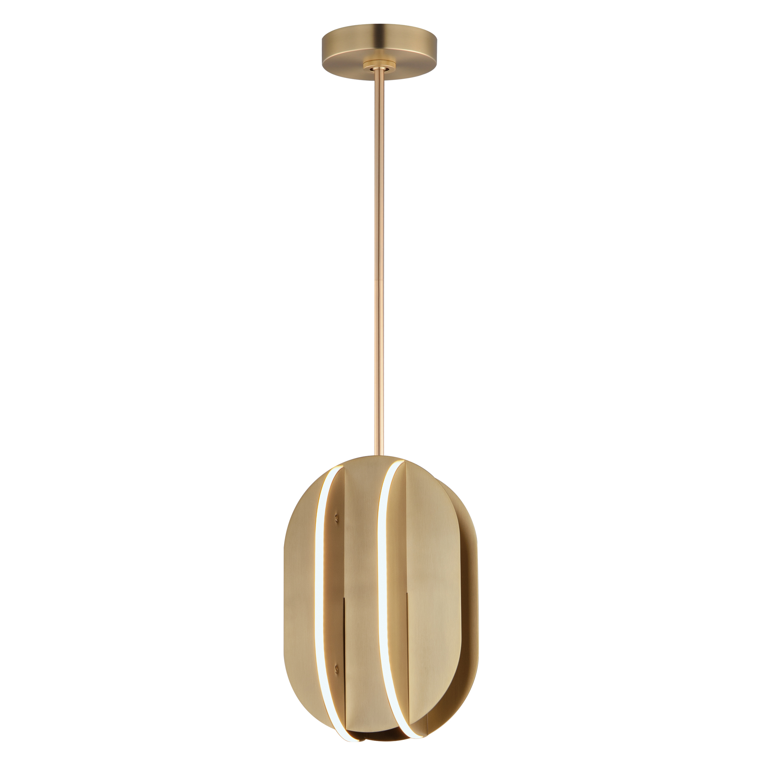Interval LED Small Ellipse Pendant Single Pendant Maxim Lighting