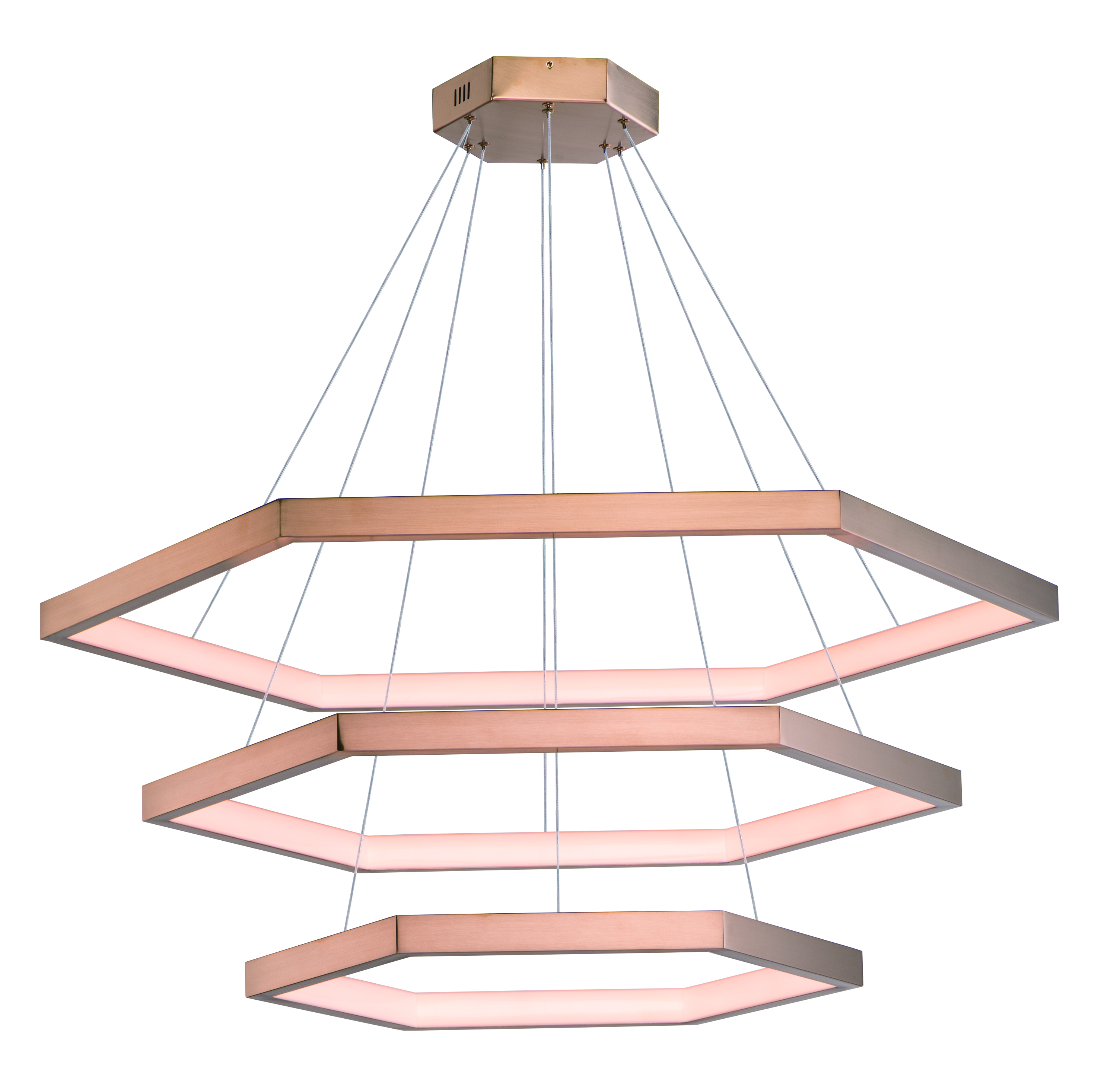 Hex LED Pendant Suspension Pendant Maxim Lighting