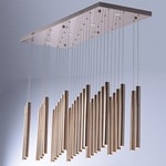 Flute LED 31-Light Pendant
