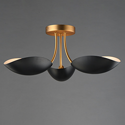 Maris 3-Light Semi Flush