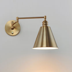 Library Wall Sconce Horizontal Swing Arm