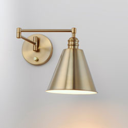 Library Wall Sconce Horizontal Swing Arm