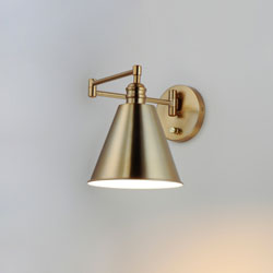 Library Wall Sconce Horizontal Swing Arm