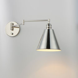 Library Wall Sconce Horizontal Swing Arm