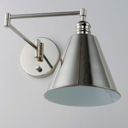 Library Wall Sconce Horizontal Swing Arm