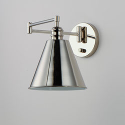 Library Wall Sconce Horizontal Swing Arm