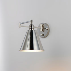 Library Wall Sconce Horizontal Swing Arm