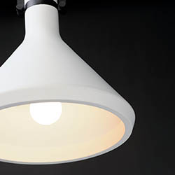 Lumi 13 White Plaster Pendant