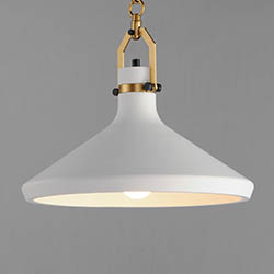 Lumi 16 White Plaster Pendant