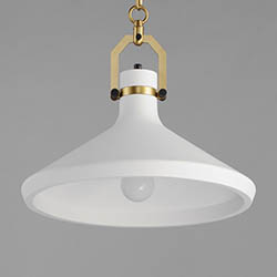 Lumi 16 White Plaster Pendant