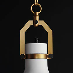Lumi 16 White Plaster Pendant