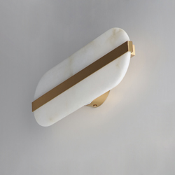 Stonewall Alabaster LED Wall Sconce