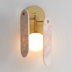 Megalith LED Wall Sconce - Rose Jade