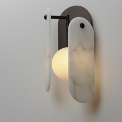 Megalith LED Wall Sconce - Alabaster