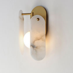 Megalith LED Wall Sconce - Alabaster