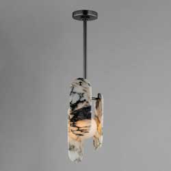 Megalith Stem Hung Pendant Striae Arya