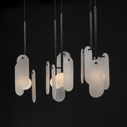 Megalith 5-Light Pendant White Onyx