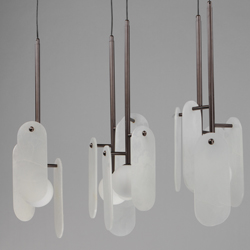 Megalith 5-Light Pendant White Onyx