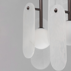 Megalith 5-Light Pendant White Onyx
