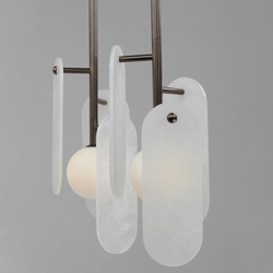Megalith 5-Light Pendant White Onyx