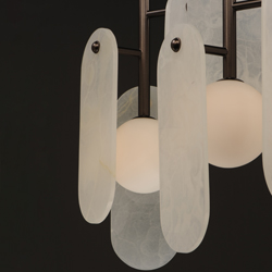 Megalith 5-Light Pendant White Onyx