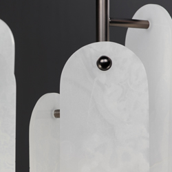 Megalith 5-Light Pendant White Onyx