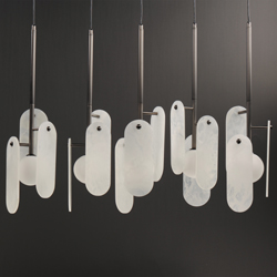 Megalith 5-Light Pendant White Onyx