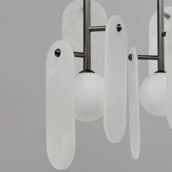 Megalith 5-Light Pendant White Onyx