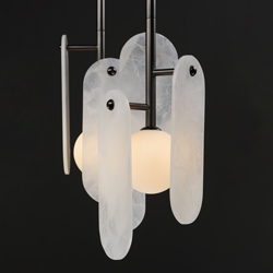 Megalith 5-Light Pendant White Onyx