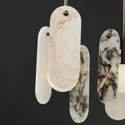 Megalith 5-Light Pendant Various Stone