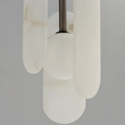 Megalith 5-Light Pendant Spanish Alabaster