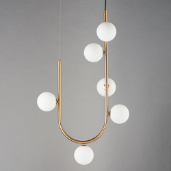 Contour 6-Light Cord Hung Pendant 3000K