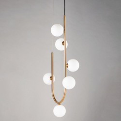 Contour 6-Light Cord Hung Pendant 3000K