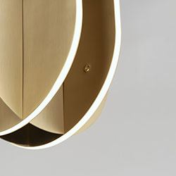Interval LED Medium Ellipse  Pendant