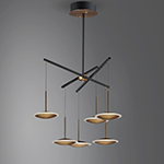 Saucer LED 6-Light Pendant