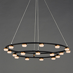 Button LED 18-Light Pendant