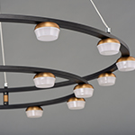 Button LED 18-Light Pendant