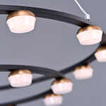 Button LED 18-Light Pendant