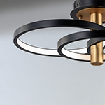 Hoopla LED Semi Flush Mount