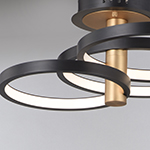 Hoopla LED Semi Flush Mount