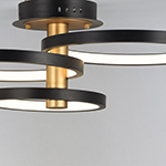 Hoopla LED Semi Flush Mount