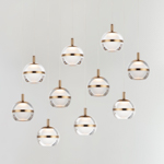 Swank LED 10-Light Rectangular Pendant