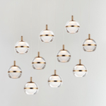 Swank LED 10-Light Rectangular Pendant