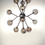 Asteroid LED 12-Light Chandelier