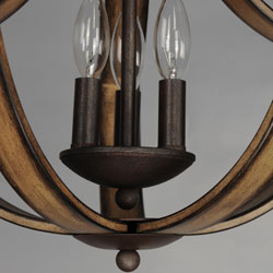 Basque 3-Light Semi-Flush Mount