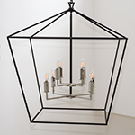 Caged 8-Light Chandelier