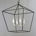 Caged 4-Light Chandelier