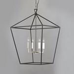 Caged 4-Light Chandelier