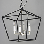 Caged 4-Light Chandelier